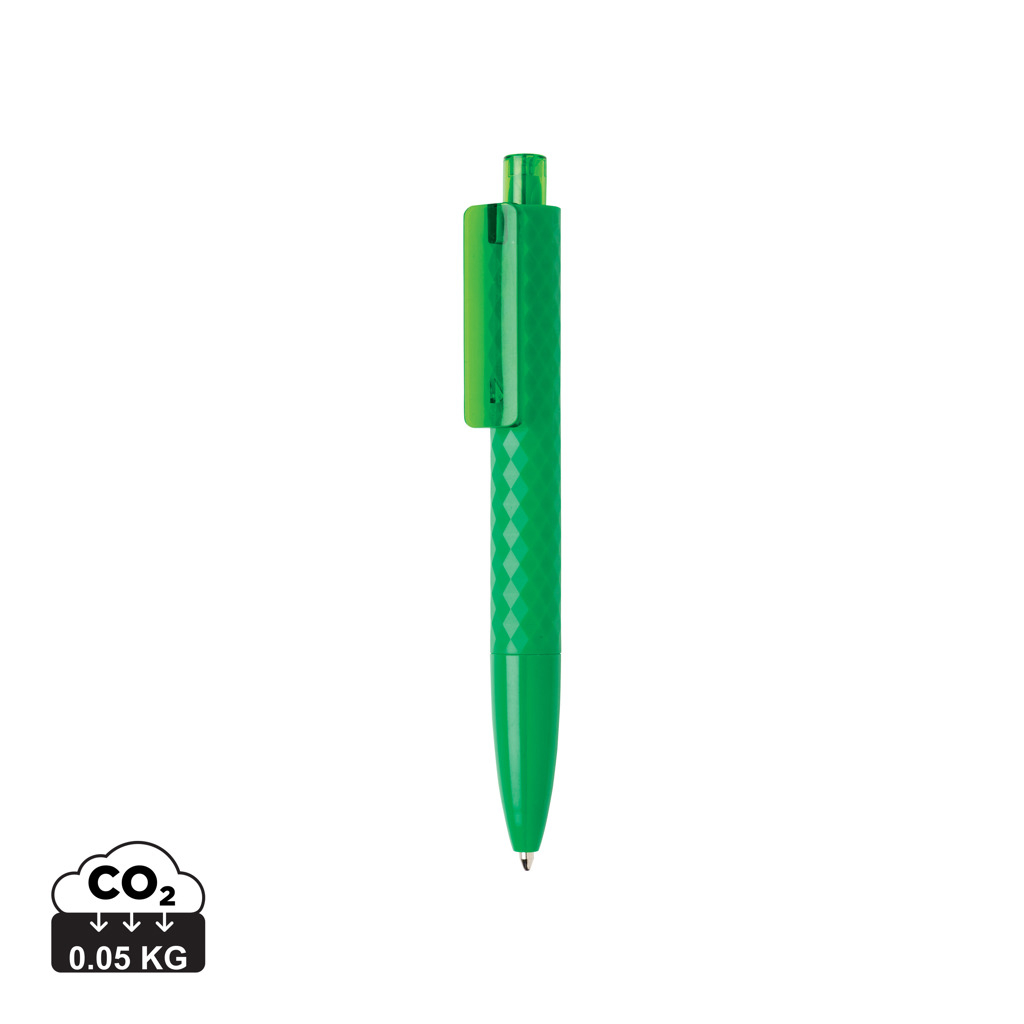 Stylo publicitaire X3 motif géométrique Vert 